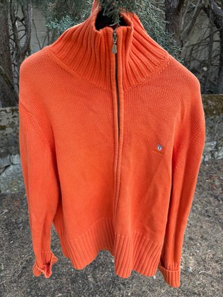 Sudadera Gant Naranja Cremallera