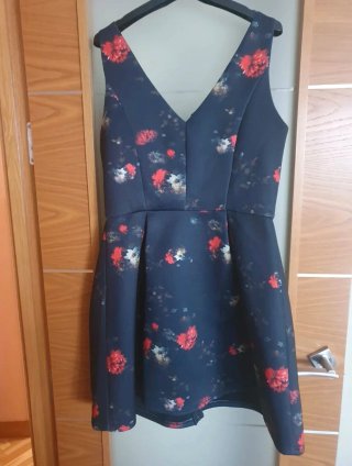 Conjunto Naf Naf floral azul T.38