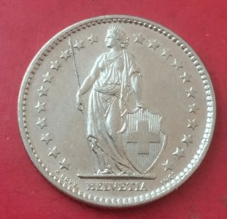 Moneda 2 Francos Suizos
