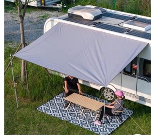 Toldo para caravana gris