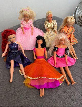Lote 6 Muñecas Estilo Barbie