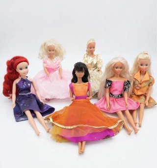 Lote 6 Muñecas Estilo Barbie