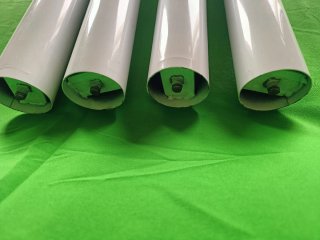 4 Gambe Metalliche Bianche per Sala da Pranzo/Ufficio