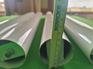 4 Gambe Metalliche Bianche per Sala da Pranzo/Ufficio