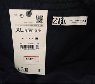 Vestido Zara Negro Bordado Inglés Talla XL