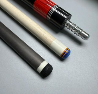Taco de billar Zeni 2 plumas Maple y Fibra