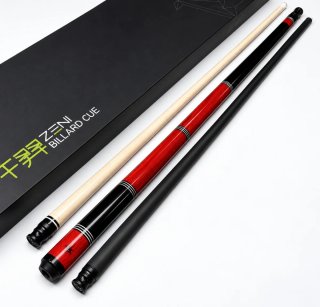 Taco de billar Zeni 2 plumas Maple y Fibra