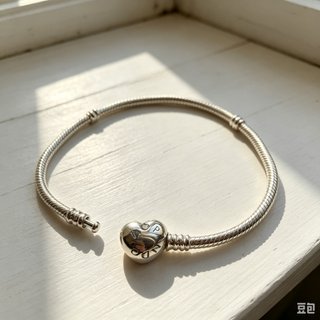 Pulsera Pandora Cadena Serpiente Corazón 20cm