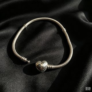 Pulsera Pandora Cadena Serpiente Corazón 20cm