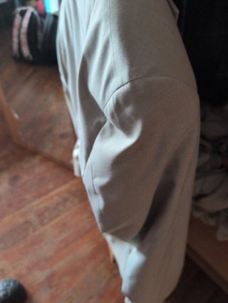 Americana traje beige
