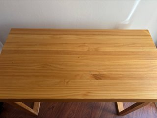 Scrivania Berlino in legno massello naturale