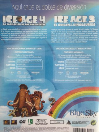 2 DVDs Ice Age 3 y 4 (Español)