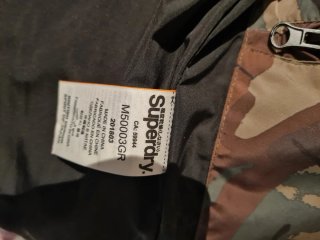 Parka Superdry Verde y Multicolor