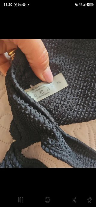 Costume intero nero taglia XL