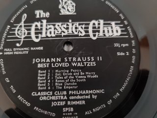 Johann Strauss II - Best Loved Waltzes - LP