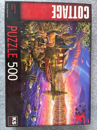 Puzzle 500 piezas Cottage Lakeside Cabin