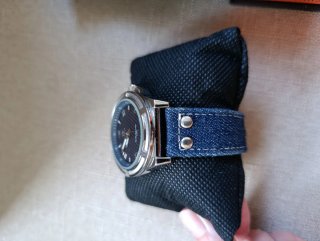 Reloj Marea Azul y Plateado