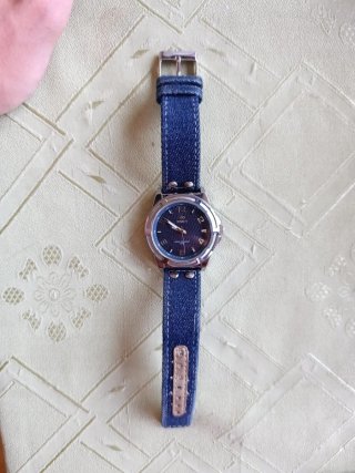Reloj Marea Azul y Plateado