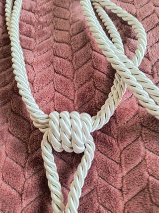 Alzapaños Cortinas Beige/Rosa (4 uds)