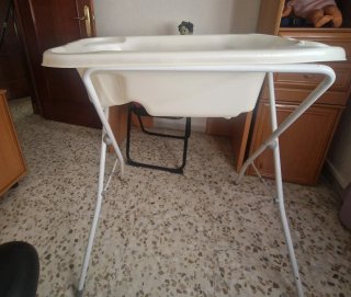 Bañera bebé portátil con patas 0-12 meses