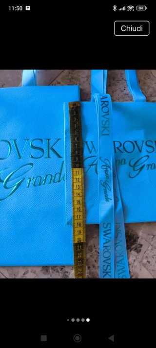Shopper Swarovski Ariana Grande Blu