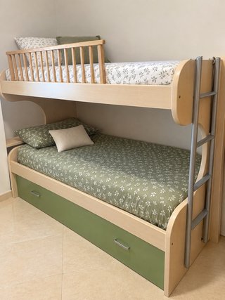 Litera madera con 3ª cama extraíble