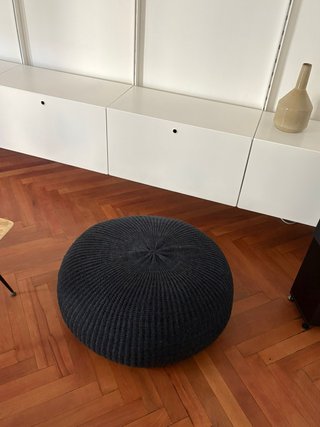 Pouf Ikea Tessuto Nero
