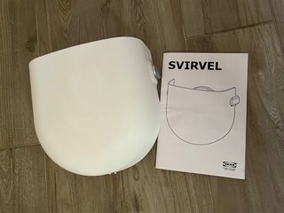Paralume Ikea Svirvel bianco nuovo
