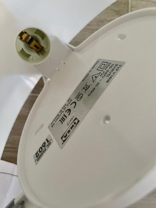 Paralume Ikea Svirvel bianco nuovo
