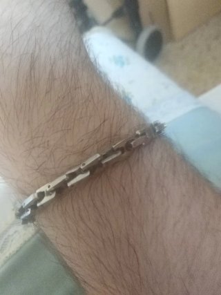 Pulsera Plata y Acero dé hombre