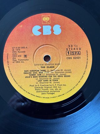 Vinilo The Clash Give 'em Enough Rope 1978 origina