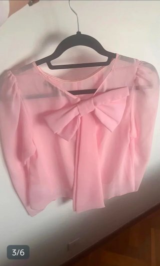 Conjunto Falda y Camisa Silvia Navarro Rosa