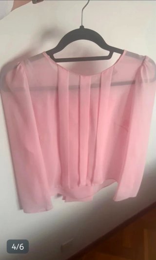 Conjunto Falda y Camisa Silvia Navarro Rosa