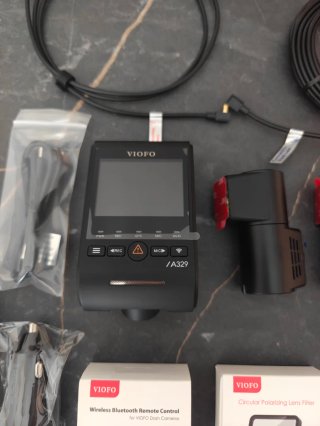 A329 S 3ch Viofo Dash Cam anteriore e posteriore