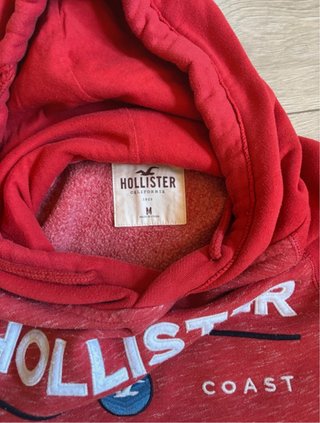 Sudadera Hollister Roja Talla M