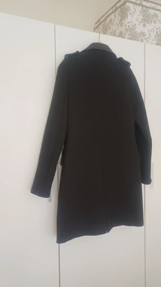 Abrigo Zara Mujer Negro