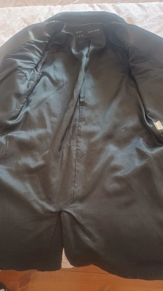 Abrigo Zara Mujer Negro