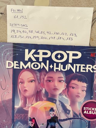 Cromos K-Pop Demon Hunters