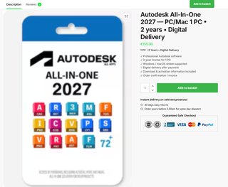 Autodesk All-In-One 2027 - 1 PC 2 Anos