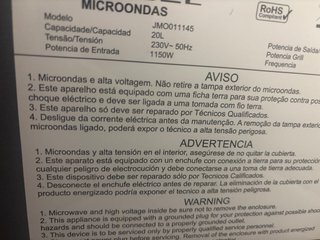 Microondas Jocel 20L
