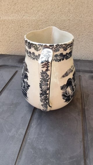 Jarra de leche Cartuja porcelana grande