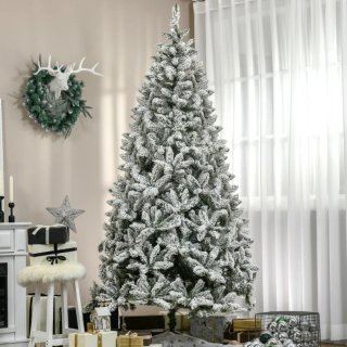Árbol Navidad Artificial 225cm Nieve Ignífuga