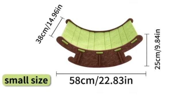Cama Mecedora para Mascotas Marrón y Beige