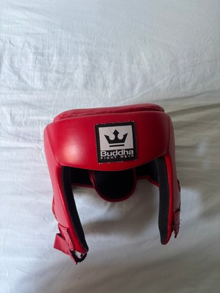 Casco de boxeo Buddha rojo