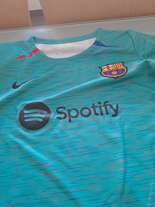 Equipación Fútbol Barcelona Niño Talla 22