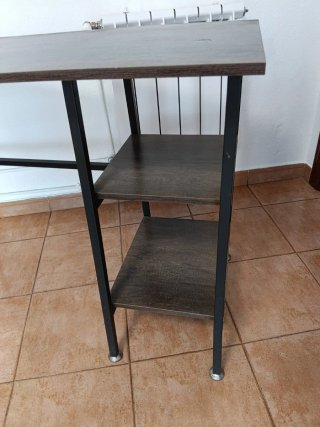 Escritorio estilo industrial madera y metal Sklum