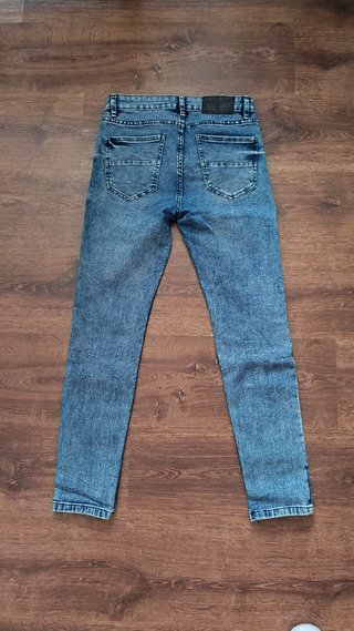 Pantalón skinny azul lavado