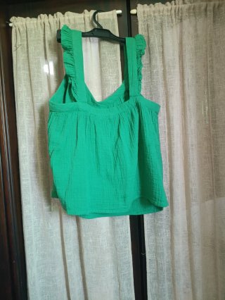 Camisa tirantes Kiabi verde