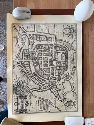 Mapa Antigo Braga - Bracara Augusta