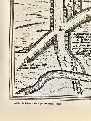 Mapa Antigo Braga - Bracara Augusta